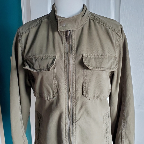 Fossil Army Green Utility Jacket Small EUC - Picture 2 of 13